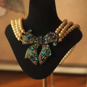 Classic Women Girls Fashion Elegant Lady Vintage bracelet ring Crystal Jewelry Necklace Earrings Ear Clip