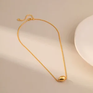 Classic Women Gold Ball Necklace Women’s Collarbone Choker Fashion Jewelry Necklace