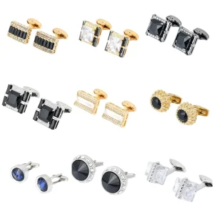 Classical Men Accessory Copper Material Suit Cufflink For Men Wedding Party Meeting Business Accessory