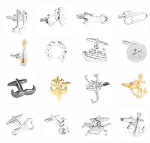 Clearance Ready To Ship Low MOQ Good Quality Brass Novelty Style Cuff Link Men Accessories