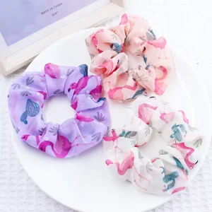 Clearance Small Fresh Cherry Scrunchie Sweet Forest Tie Net Yarn Hair Rope Large Bowel Circle Headstring Girly Hair Accessories