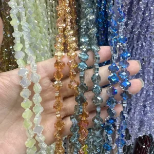 Colored Glass Beads Jewelry Accessories Leaf Beaded for Necklace Bracelet Jewelry Making