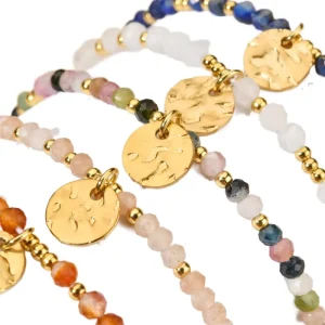 Colorful Beaded Fashion Jewelry Stone Beads Bracelet for Unisex Anniversary