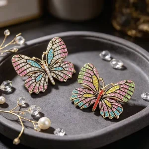 Colorful Butterfly Animal Brooch Cute Corsage Pin Fashion Women Jewelry Accessory