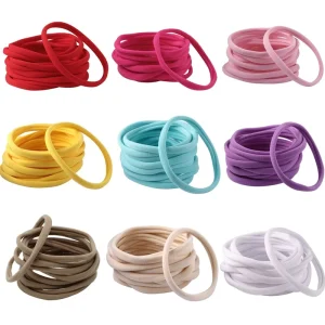 Colorful Head Band Traceless Elastic Nylon Hair Band for Baby DIY Hair Accessories