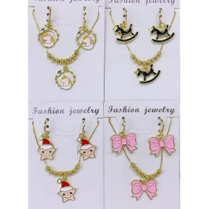 Colorful Heart Charms Bowknot Star Cute Animals Children’s Pendant Making Necklace Jewelry Brass Zircon Charm