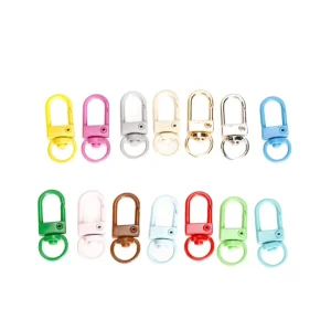 Colorful Small Door Buckle Hook DIY Jewelry Accessories Doll Hanger Zinc Alloy U shaped Clasp Key Accessories