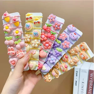 Colorful and Charming Hair Ties with Cute Patterns Great Hair Accessories for Girls Suitable for Casual and Dressy Occasions