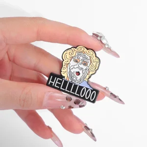 Comedy Movie Enamel Pins Cartoon Women’s Brooches Men Lapel Pins Badge on Backpack Costume Accessories Funny Jewelry Father Gift