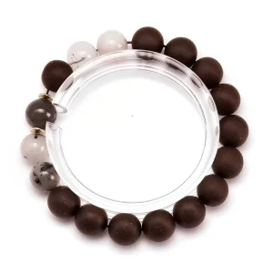 Compounded Incense Beaded Bracelet With Resin Main Stone Trendy Short Style Aromatherapy Jewelry