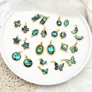 Copper Custom Bulk DIY Jewelry Accessories Brass Geometric Star Charms Butterfly Pendant for Necklaces Factory