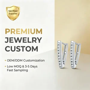 Copper Silver Plated V Shape Triangle Hoop Earrings Paved Cubic Zirconia Fashion Party Wedding Engagement Jewelry Gift Women Hug