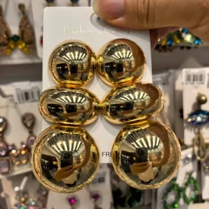 Costume Big Trendy Gold Earring No Fading Allergy Free Jewellery Chunky Gold Earring
