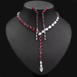Costume Fashion Dating Latest Gold Plated Bridal Engagement Unique Jewelry Set Wedding Party Birthday Gift Jewels