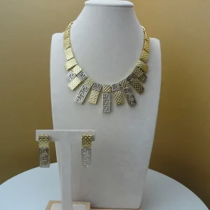 Costume Fashion Dubai African Jewelry Sets Gold Plated Ladies Jewelry Sets