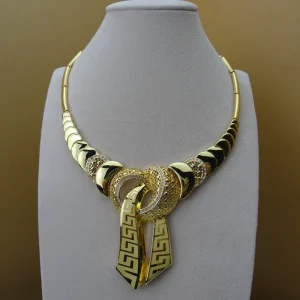Costume Fashion Dubai Jewelry Sets Bridal Gold Plated Fashion Jewelry Sets