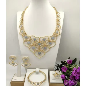 Costume Fashion Jewelry Big Earrings Italian Gold Jewelry Sets for Women