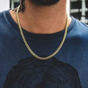 Costume Fashion Luxury Jewelry Gold Plated Rope Chain Necklace Mens