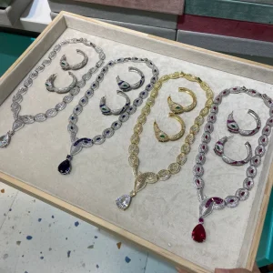 Costume Snake Design Jewelry Sets Fashion Dubai African Jewelry Sets High Quality Gold Plated Ladies Jewelry Sets