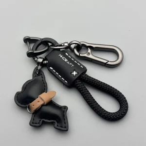 Cowhide Horse Keychain Fashion Metal Bag Charm Cute Trendy Car Key Pendant Decor Accessories
