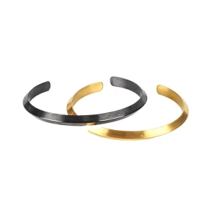 Craft Wolf Fashion Jewelry Custom logo Personalized Irregular Triangular Stainless Steel Bangle Bracelet for Men Women