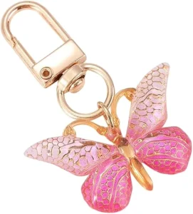 Creative Butterfly Coin Purse Decor Keychain Lightweight Portable Bag Everyday Schoolbag Headphone Case Decorative Pendant