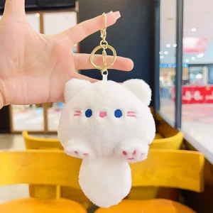 Creative DIY Bag Accessories Fashionable Cute Soft Plush Animal Keychain Bag Pendant Toy
