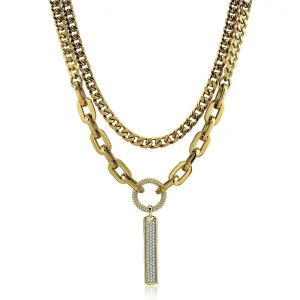 Creative Fashion Multilayer Geometric Snake Bone Chain Necklace for Women