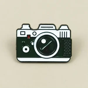 Creative Green Camera Metal Brooch Student Backpack Pendant Decoration Versatile Fashion Accessory Badge in Stock