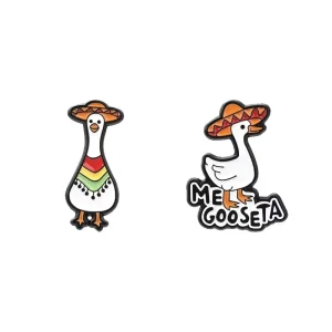 Creative Medical Series Enamel Pins Cute Cartoon Duck Dentist Doctor Shaped Metal Brooch Badge Accessories