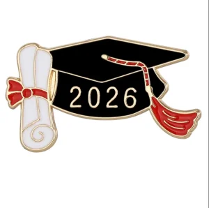 Creative Metal Graduation Brooches Cufflink Badges UV Printed for Ceremony Gifts Graduation Souvenirs Custom