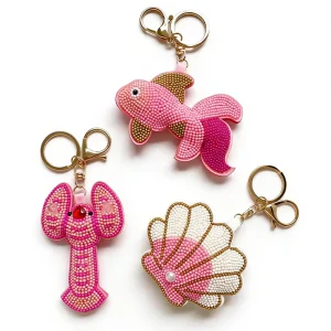 Creative New Marine Organisms Lobster Crab Keychain Pendant Women’s Bag Accessories Gift