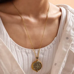 Creative Owl Pearl Snowflake Dragonfly Flower Butterfly Life of Tree Fashion Magnifying Glass Magnifying Lens Pendant Necklace