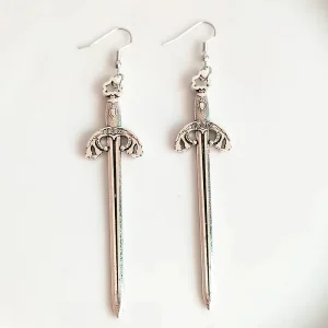 Creative Sword Earrings Men’s Women’s Fashion Jewelry Novelty Charm Gothic Gifts