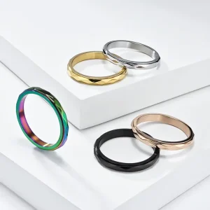 Creative Vintage 5 COLOR Stainless Steel Fashion Rings