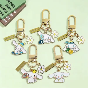 Creative Vintage Cartoon Metal Keychain Cute 3D Fruit Design Fashion Bag Charm Custom Logo Promotional Kids Gift