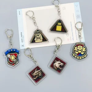 Creatives Custom Acrylic Pendant Cmyk Uv Printing Double Side Clear Acrylic Keychain Factory Direct Bulk Supply Global