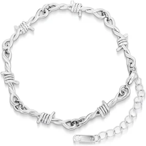 Cross border Europe United States Ins Style Personalized Fashion C shaped Bracelet High level Sense Double layer Knotted Open