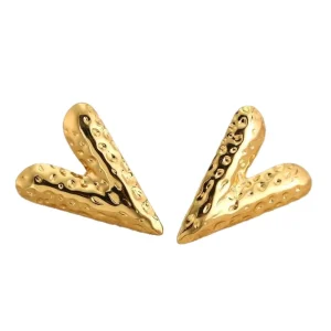 Cross-border European American 16 Styles Stainless Steel Women’s Electroplated Vintage Geometric Oil Earrings