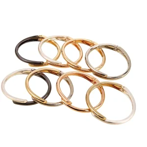 Cross-border European American Fashion Simple Opening Interwoven Alloy Bangle Source Manufacturers Yiwu