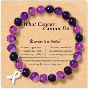 Cross-border European and American Classic Party HIV World AIDS Day Logo Agate Beaded Bracelet