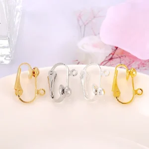 Cross border Spring Ear Clip Earrings Accessories Handmade DIY Jewelry Materials Manufacturers E47