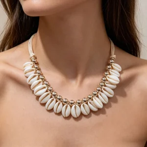 Cross border Women’s for Tooth Shell Necklace European American Fashion Personalized Accessories New AliExpress Clavicle