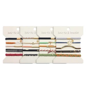 Cross border for Bohemian Style Women’s Alloy Hair Band Bracelet Retro European American Handmade High Elasticity Hair