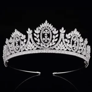 Crown Headband Fashion Geometric Shapes Desihn Wedding Hair Accessories Tiaras for Women Zircon Hair Sieraden Bruiloft BC4824