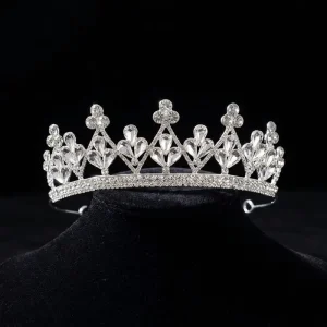 Crown Ring Fashion Jewelry Full Micro Pave Cubic Zircon Tiara Crown Wedding Hair Accessories Bridal Tiara