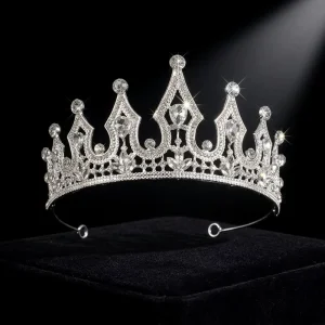 Crown and Tiara Bride’s Alloy Crown Headpiece Tiaras Para Quinceanos Birthday Hair Accessories
