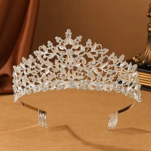 Crowns and Tiaras Bridal Headdress Crown Wedding Jewelry Party Dress Accessories Alloy Crystal Crowns