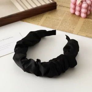 Crumpled Fabric Fluffy Geometric Fashion Hair Bands Fairy Face Wash Headband Women Girls Gift 13*3.5cm One piece Delivery