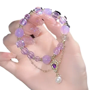 Crystal Bead Bracelet Set for Women